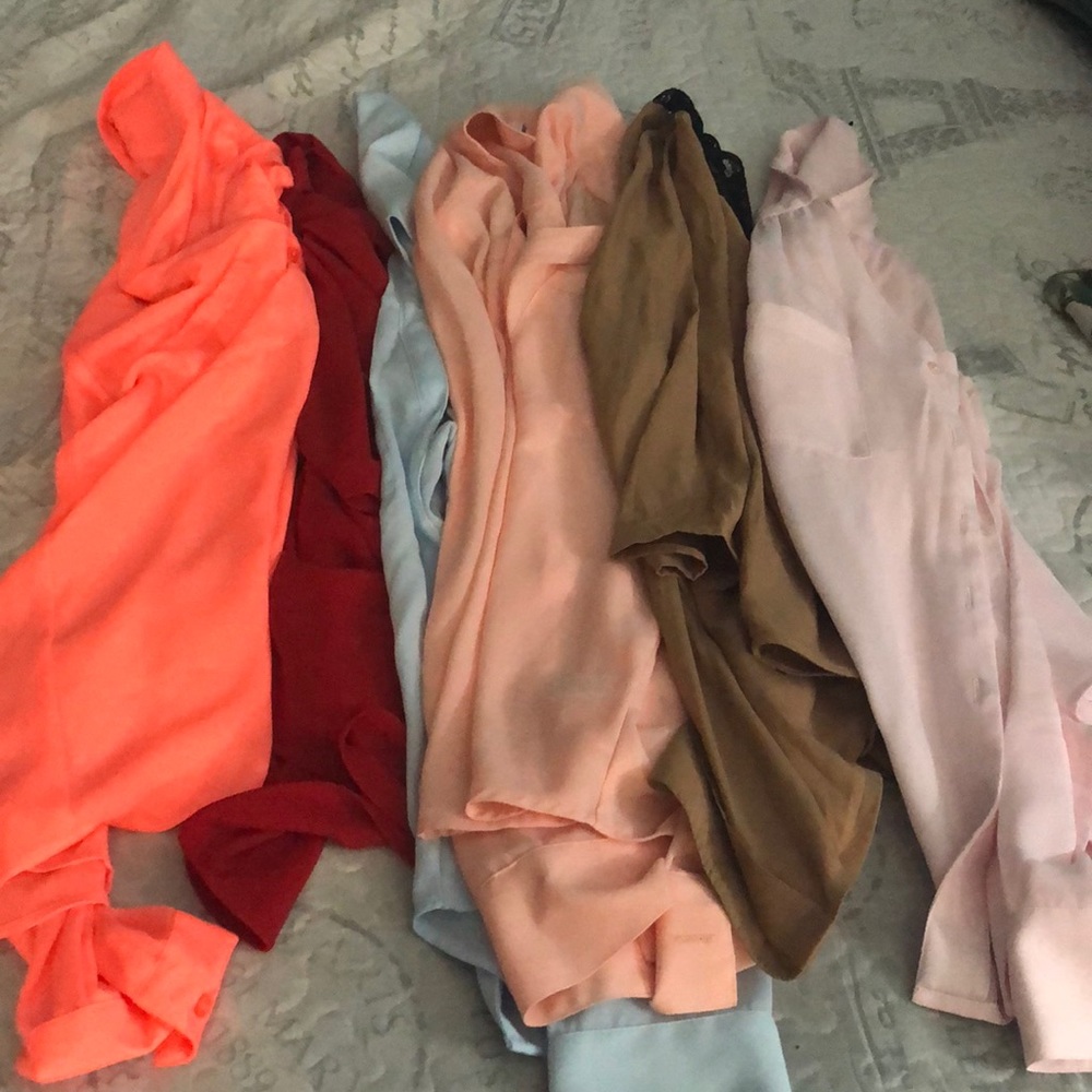 NWOT Bundle of six Express blouses.